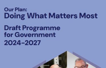 Cover of Draft Programme for Government - Doing What Matters Most